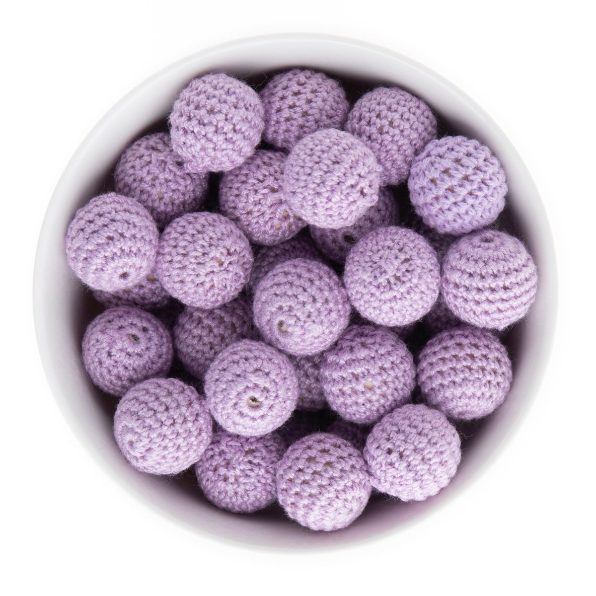 Felt & Crochet Beads 20mm Crochet Beads Lavender from Cara & Co Craft Supply