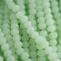Glass Beads Glass Faceted Rondelle Misty Green from Cara & Co Craft Supply