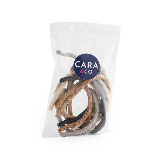 Heishi Bead Packs Desert Camo from Cara & Co Craft Supply