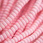 Heishi Bead Strands Polymer Clay Beads - Rondelle Light Pink from Cara & Co Craft Supply
