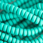 Heishi Bead Strands Polymer Clay Beads - Rondelle Sea Green from Cara & Co Craft Supply