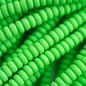 Heishi Bead Strands Polymer Clay Beads - Rondelle Summer Green from Cara & Co Craft Supply