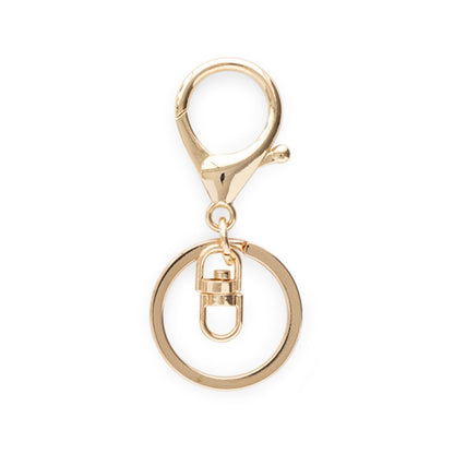 Key Rings Premium Keyring & Clips Soft Gold from Cara & Co Craft Supply