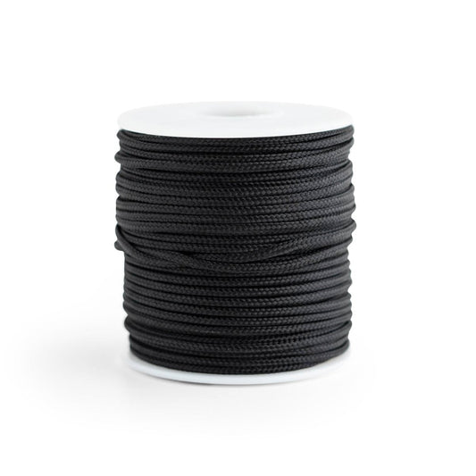 LAST CHANCE Nylon Paracord - Non-Fusing Black from Cara & Co Craft Supply