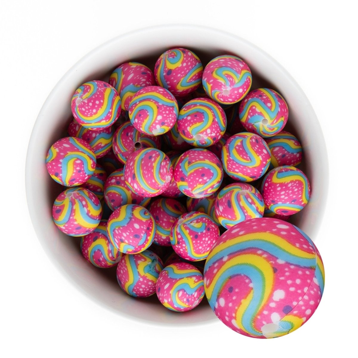 LAST CHANCE Printed - Silicone Rounds 80's Throwback from Cara & Co Craft Supply