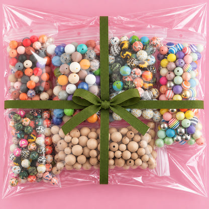 Stock up on Rounds Bundle for acrylic wood and silicone bead crafting from Cara & Co Craft Supply