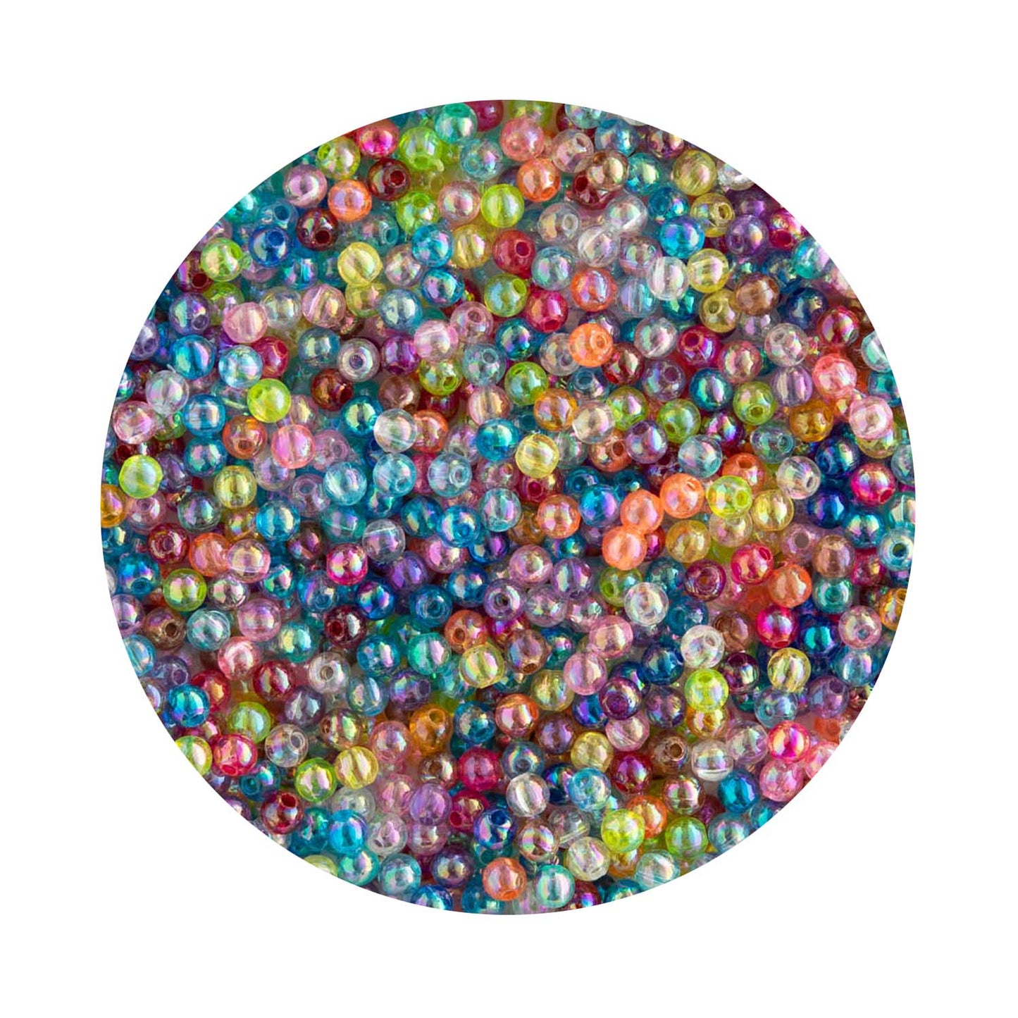 Seed Beads Clear AB Mixed 4mm from Cara & Co Craft Supply