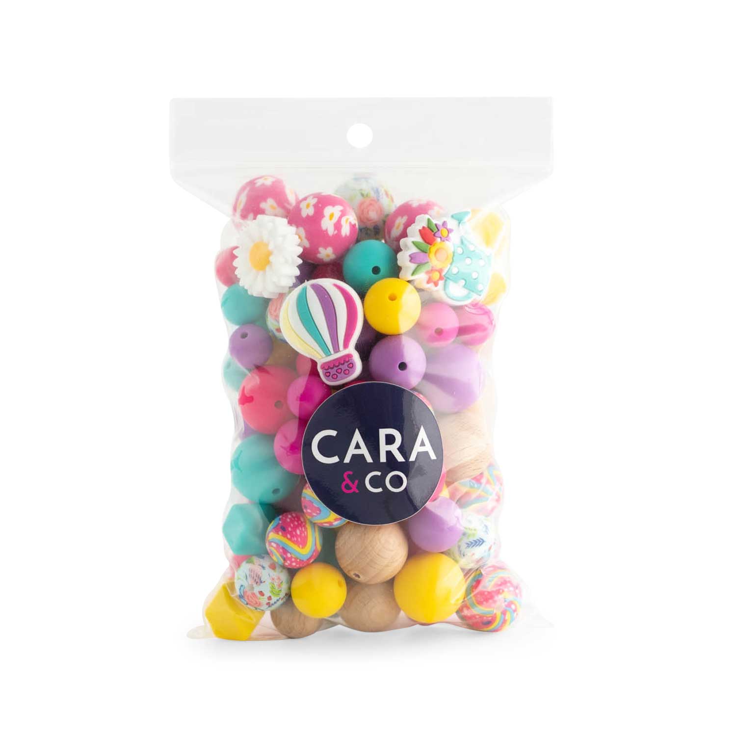 Silicone Bead Packs Daisy Floral Themed Silicone from Cara & Co Craft Supply
