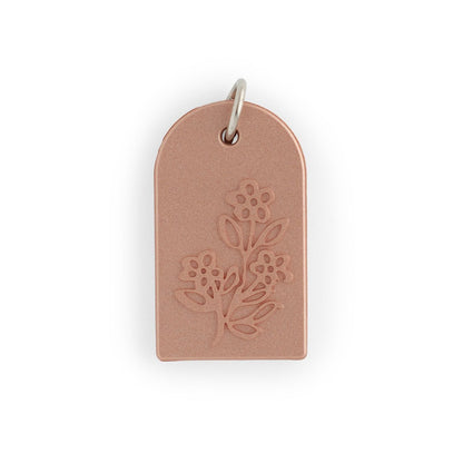Silicone Charms Floral Arches Metallic Rose Gold Print from Cara & Co Craft Supply