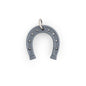 LAST CHANCE Horseshoes Metallic Silver Print from Cara & Co Craft Supply