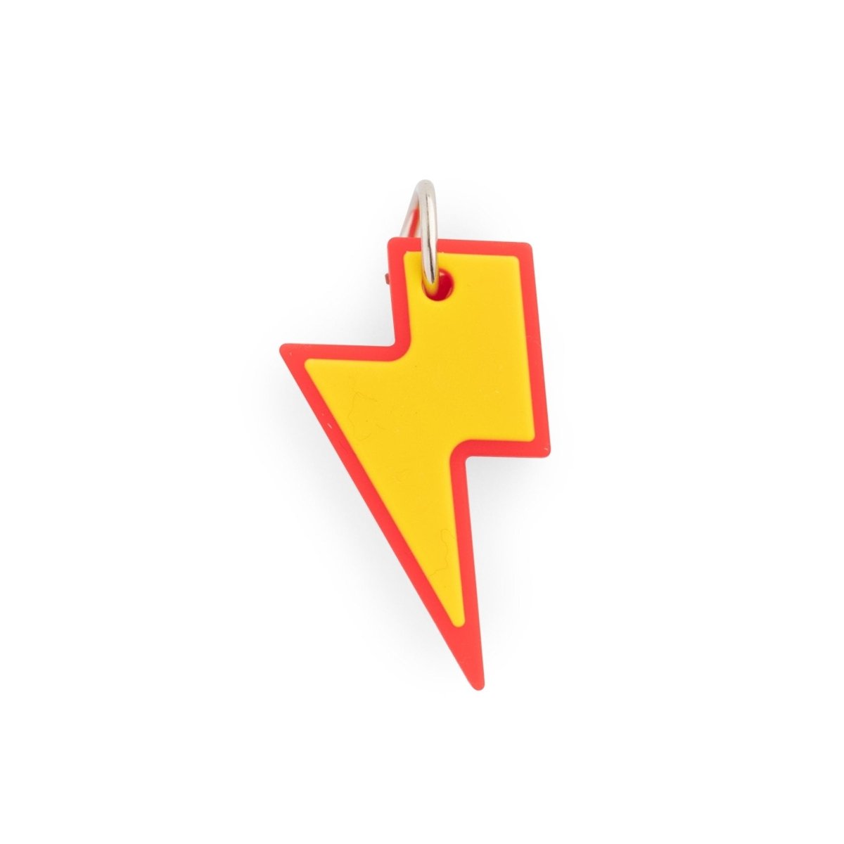 Silicone Charms Lightning Bolts Bright Red from Cara & Co Craft Supply
