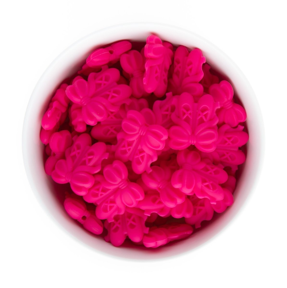 Silicone Focal Beads Ballet Slippers Sassy Pink from Cara & Co Craft Supply