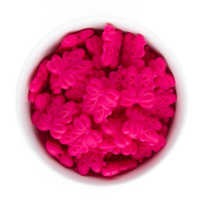 Silicone Focal Beads Ballet Slippers Sassy Pink from Cara & Co Craft Supply