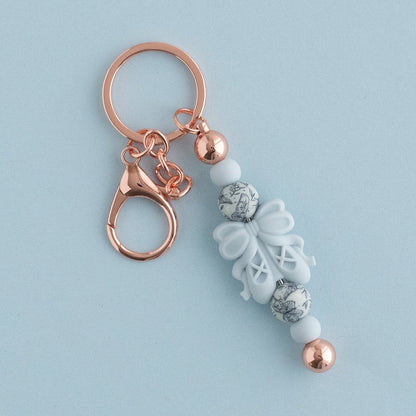 Silicone Focal Beads Ballet Slippers White from Cara & Co Craft Supply