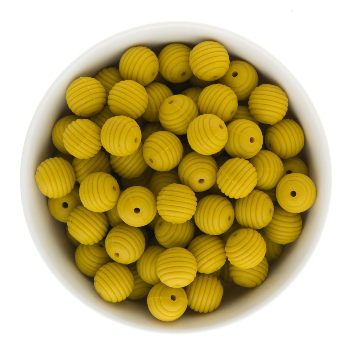 LAST CHANCE Silicone Focal Beads Beehives Pistachio from Cara & Co Craft Supply