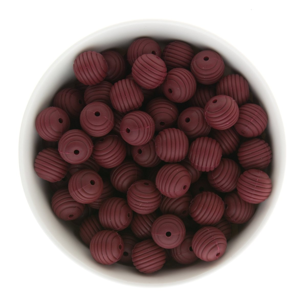 LAST CHANCE Silicone Focal Beads Beehives Port Wine from Cara & Co Craft Supply