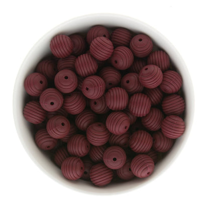 LAST CHANCE Silicone Focal Beads Beehives Port Wine from Cara & Co Craft Supply