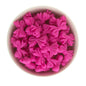 Silicone Focal Beads Bows Fuchsia from Cara & Co Craft Supply