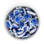 Silicone Focal Beads Butterfly Ribbon Classic Blue from Cara & Co Craft Supply