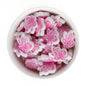 Silicone Focal Beads Butterfly Ribbon Cotton Candy Pink from Cara & Co Craft Supply