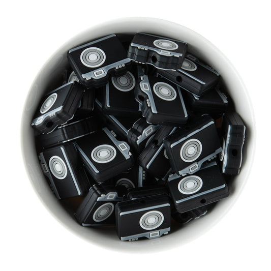 Silicone Focal Beads Camera from Cara & Co Craft Supply