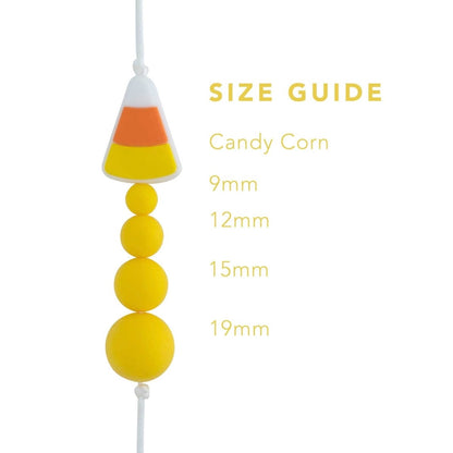 Silicone Focal Beads Candy Corn from Cara & Co Craft Supply