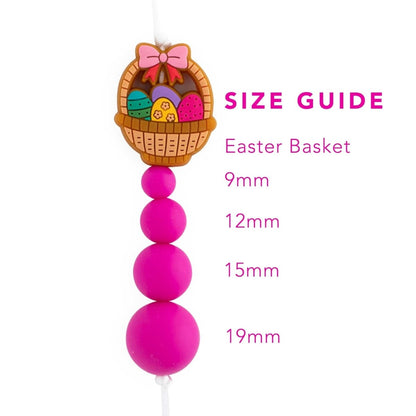 Silicone Focal Beads Easter Basket from Cara & Co Craft Supply