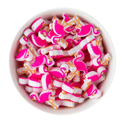 Silicone Focal Beads Flamingo from Cara & Co Craft Supply