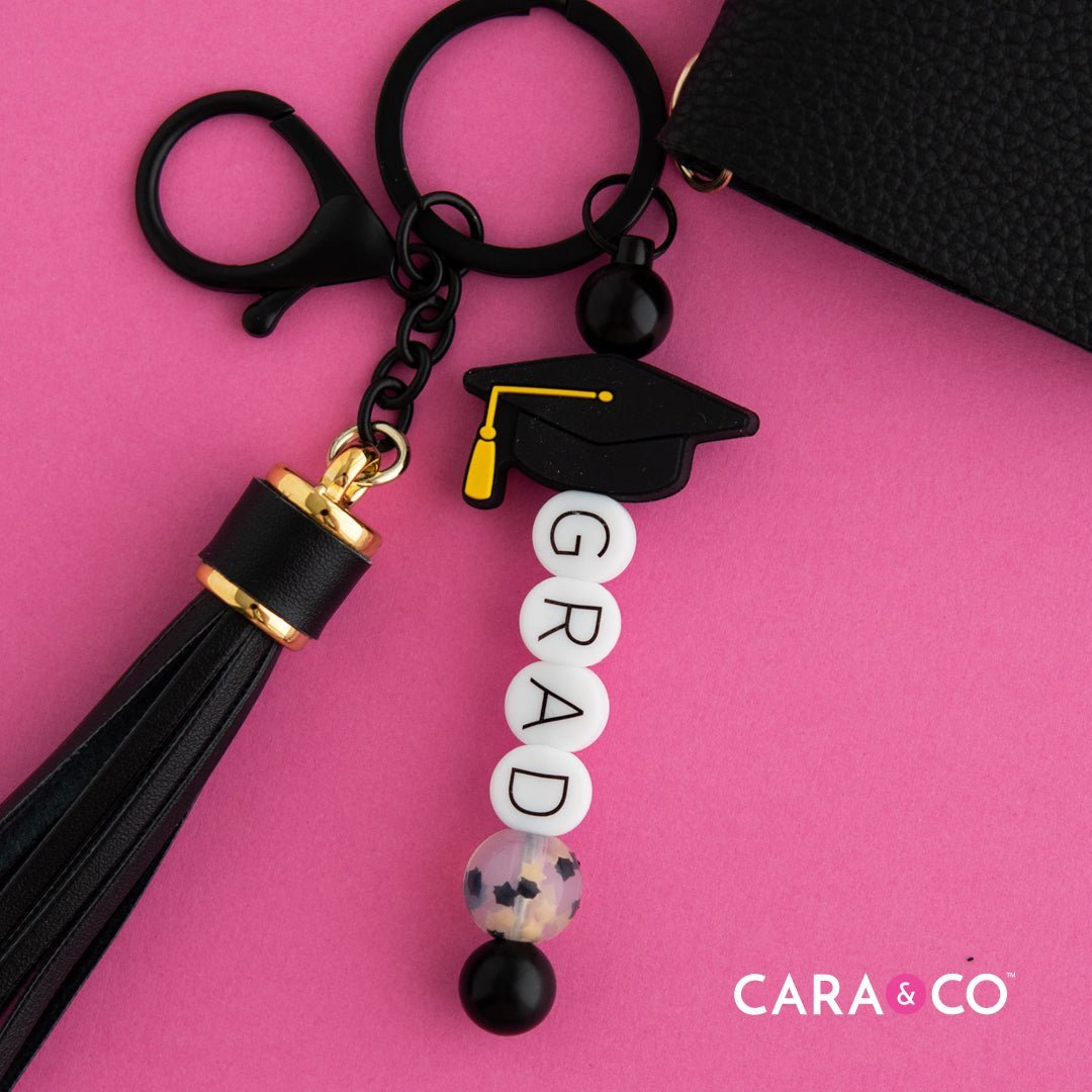 Silicone Focal Beads Graduation Caps from Cara & Co Craft Supply