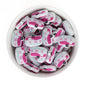 Silicone Focal Beads Happy Camper Fuchsia from Cara & Co Craft Supply