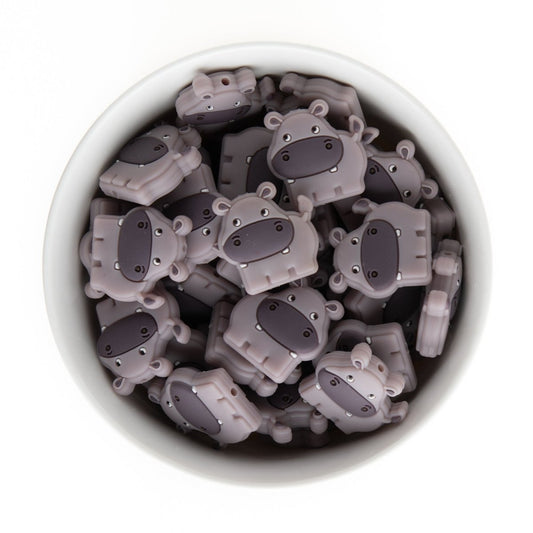 Silicone Focal Beads Hippos from Cara & Co Craft Supply