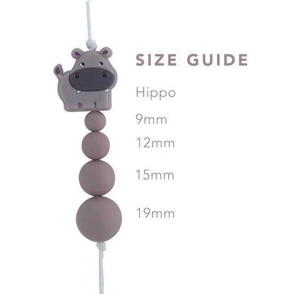 Silicone Focal Beads Hippos from Cara & Co Craft Supply