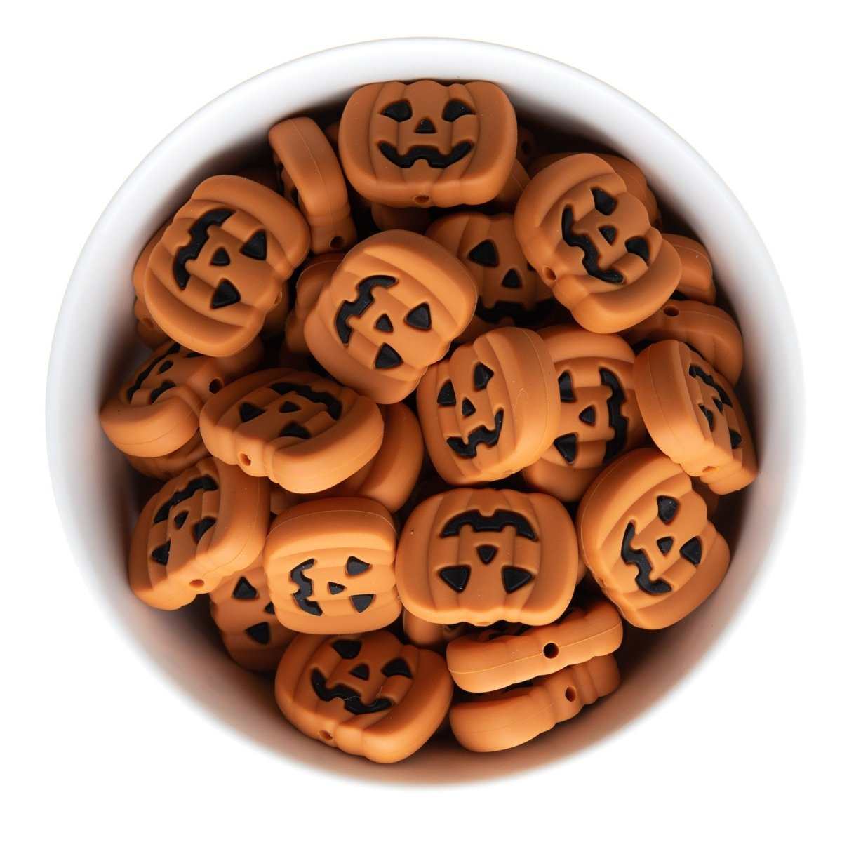 Jack O Lantern Silicone Focal Beads Cara And Co