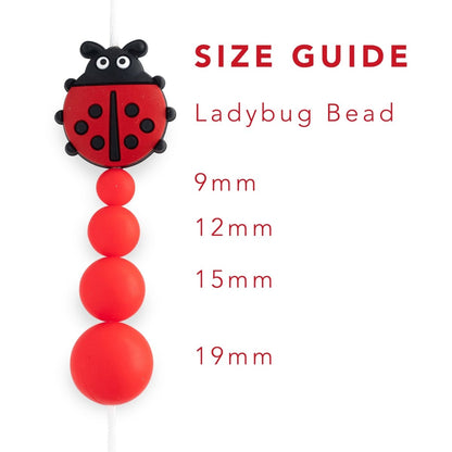 Silicone Focal Beads Ladybugs from Cara & Co Craft Supply