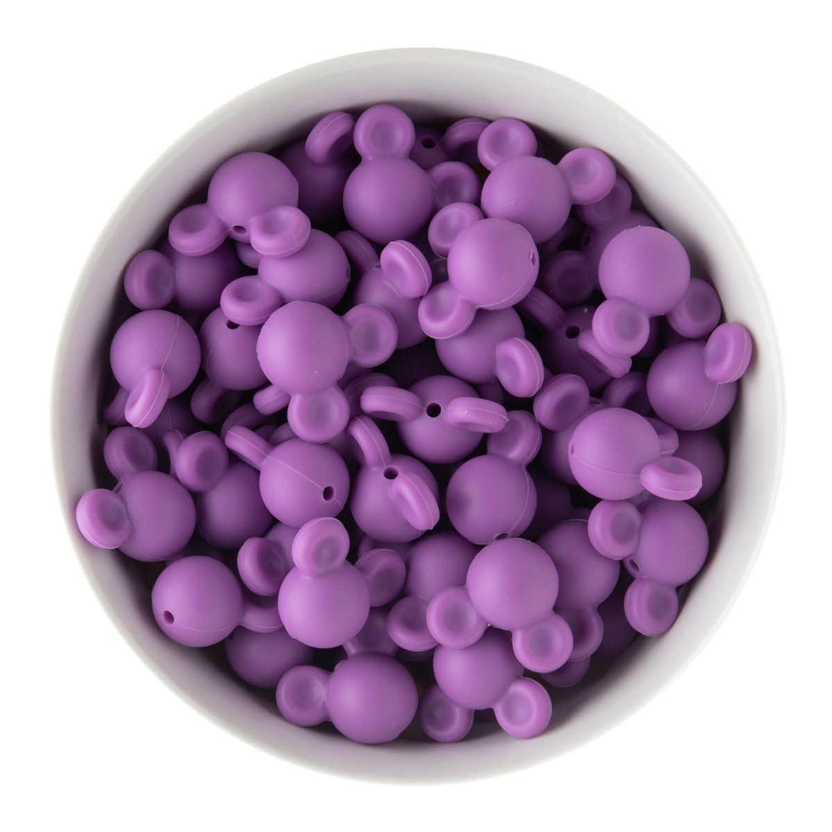 Silicone Focal Beads Mickey Lavender from Cara & Co Craft Supply