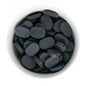 Silicone Focal Beads Mustard Seeds Charcoal Grey from Cara & Co Craft Supply