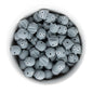 Silicone Focal Beads Pac-Man Ghosts Glacier Grey from Cara & Co Craft Supply