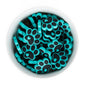 Silicone Focal Beads Paws Turquoise from Cara & Co Craft Supply