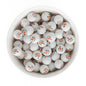 Silicone Focal Beads Round Snowman Snowman Head from Cara & Co Craft Supply