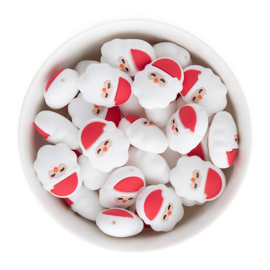 Silicone Focal Beads Santa from Cara & Co Craft Supply