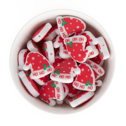 Silicone Focal Beads Santa's Hat from Cara & Co Craft Supply