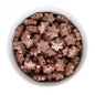 Silicone Focal Beads Snowflakes Metallic Rose Gold Print from Cara & Co Craft Supply