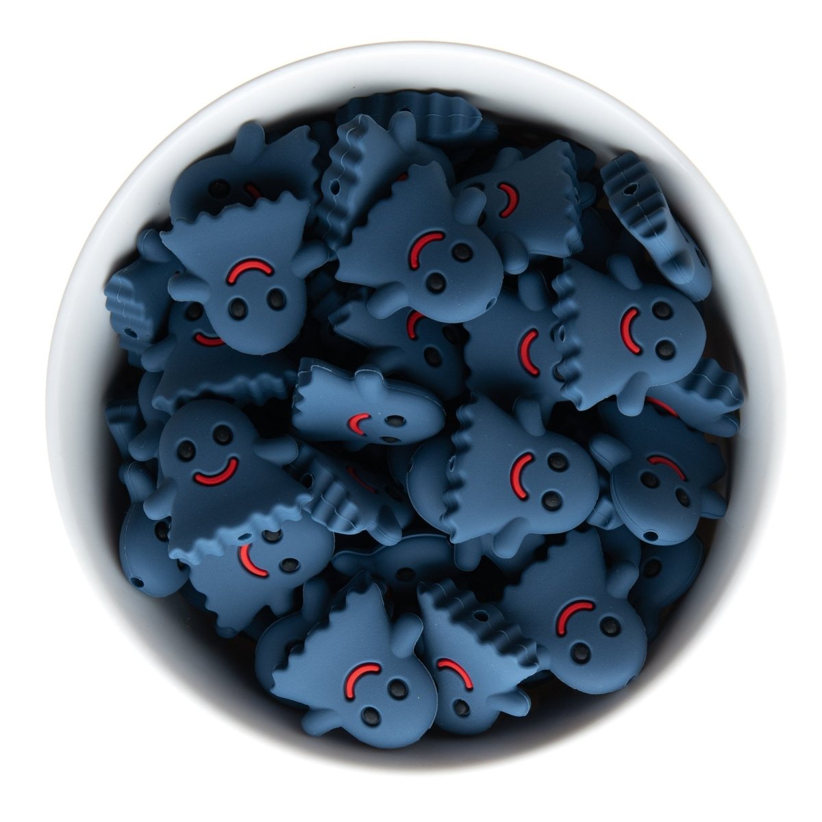 Silicone Focal Beads Spooky Dark Blue from Cara & Co Craft Supply