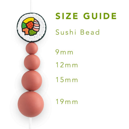 Silicone Focal Beads Sushi from Cara & Co Craft Supply