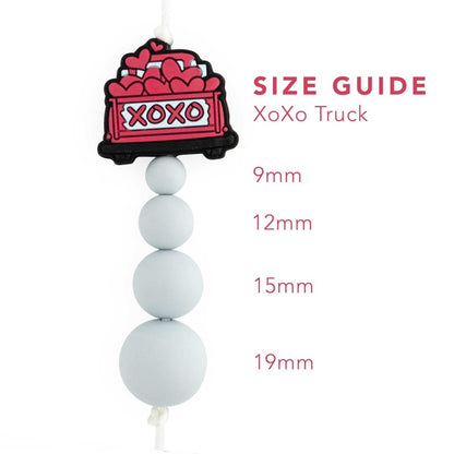 Silicone Focal Beads XoXo Truck from Cara & Co Craft Supply