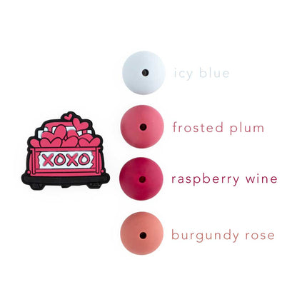 Silicone Focal Beads XoXo Truck from Cara & Co Craft Supply