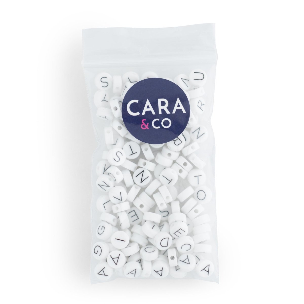 Cara & Co on sale Alphabet Letter Start Kit - 125 12mm Silicone Beads - See Description