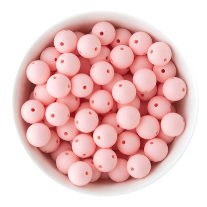 Silicone Round Beads Double Hole Rounds 15mm from Cara & Co Craft Supply