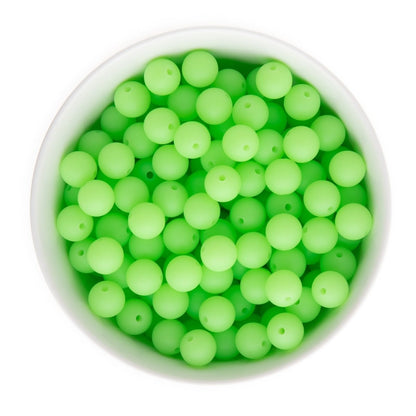 Silicone Round Beads Glow in the Dark Rounds 12mm from Cara & Co Craft Supply