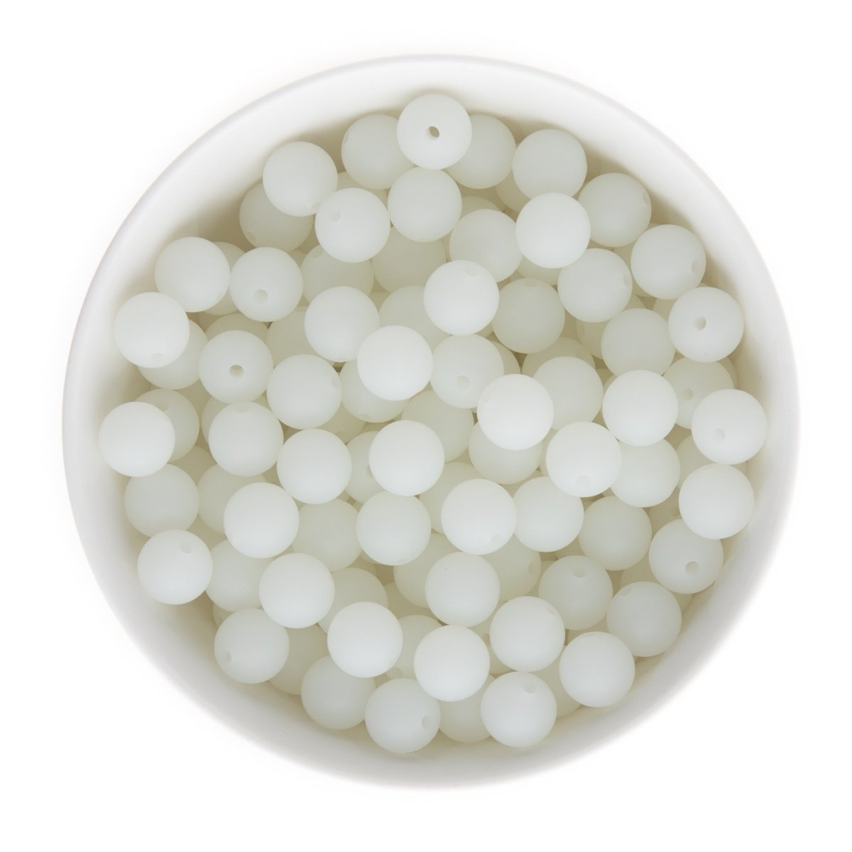 Silicone Round Beads Glow in the Dark Rounds 12mm from Cara & Co Craft Supply